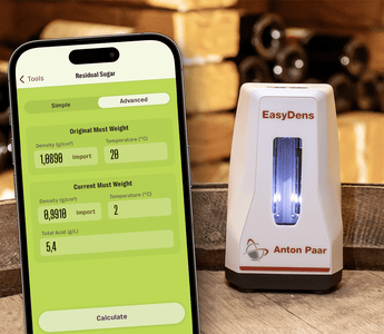 Determine the residual sugar in wine with EasyDens & Wine Meister app