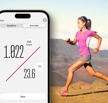 Urine specific gravity tracking for athletes with the SmartRef Refractometer