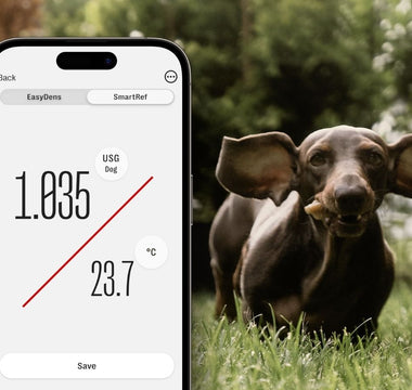 Urine specific gravity monitoring of your pet with the SmartRef Refractometer